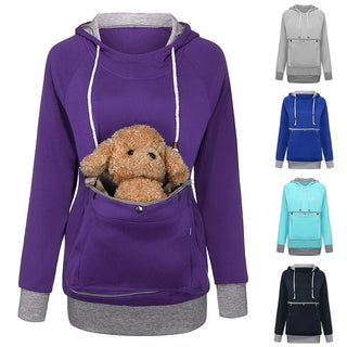 Cat Lovers Sweatshirt women Hoodies Kangaroo Dog Pet Paw Pullovers Cuddle Pouch Sweatshirt Pocket Animal Ear Hooded Dropshipping Alodia Store