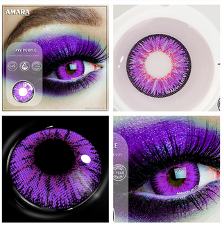 AMARA 2pcsCosplay Anime Eyes Lenses for Eyes AYY Series Makeup Sharingan Beauty Contact Lenses Eye Cosmetic Color Lens Eyes Alodia Store
