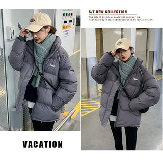 2023 women's parka coat fashion basic cotton down jacket winter Alodia Store