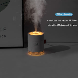 White Snow Mountain Humidifier 500ML Ultrasonic USB Aroma Air Diffuser Soothing Light Aromatherapy Humidificador Home Difusor ALODIA STORE