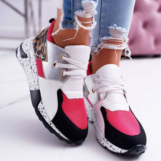 Women Sneakers Lace-Up Sports Shoes for Leopard alodia store