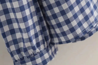 Women Plaid Shirt Long Sleeve Spring Summer Tops Alodia Store