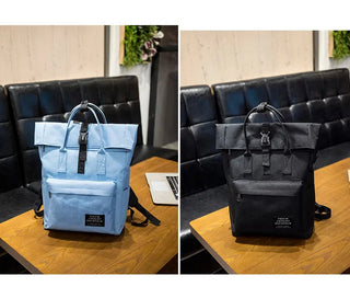 Women External USB Charge Backpack Nylon Rucksack ALODIA STORE