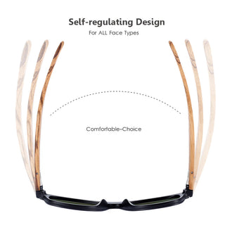 BARCUR Luxury Vintage Sun Shade Men Wooden Sunglasses UV400 Protection Fashion Square Sun Glasses Women ALODIA STORE