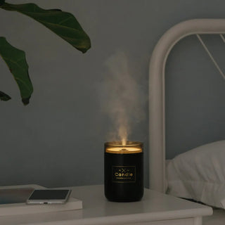 280ML Air Humidifier LED Candle Ultrasonic Cool Alodia Store