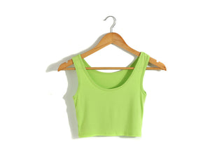 Summer Women Sexy Crop Tops Slim Short Women Sleeveless U Croptops Ladies Tank Tops Female Crop Tops Tube Vest 7 Colours alodia store