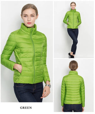Women Winter Coat 2023 New Ultra Light White Duck Down Alodia Store