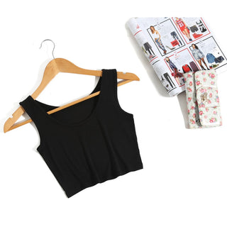 White Crop Tops Vest Tube Top 8Color alodia store