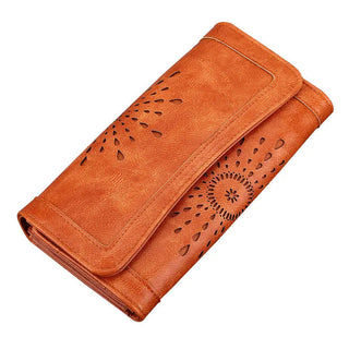 Leather handbag Practical Women Purses Vintage Long Wallets Alodia Store