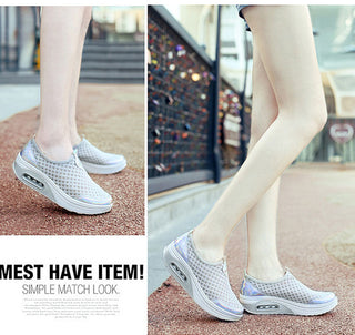 Women Casual Shoes Soft Bottom Walking Shoes Woman Air Mesh alodia store