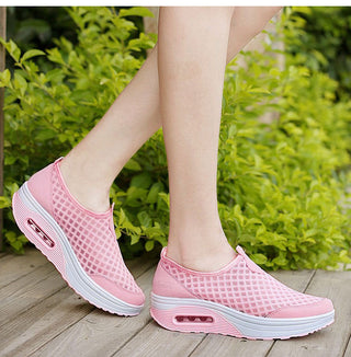 Women Casual Shoes Soft Bottom Walking Shoes Woman Air Mesh alodia store