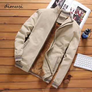 Fleece Thick Warm Windbreaker Jacket Mens ALODIA STORE
