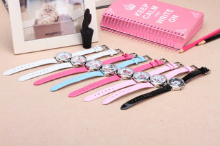 8 Candy Colors Fashion Colorful Watch Girls Children Cartoon Clock Mickey Cute Watches Lovely Relogio Kids Watches Men Reloj Alodia Store