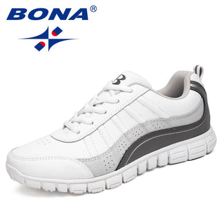 BONA New Hot Style Women Running Shoes Lace Up Athletic Shoes Outdoor Walking Jogging Shoes Comfortable Sneakers Free Shipping alodia store