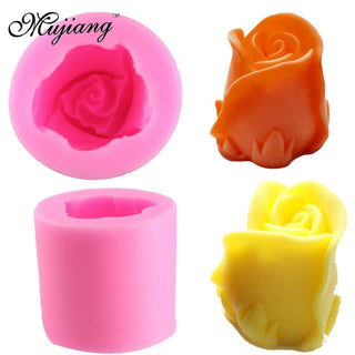Mujiang Rose Flower Silicone Candle Molds Resin Clay Soap Mold Gumpaste Chocolate Fondant Cake Decorating Tools Kitchen Baking Alodia Store