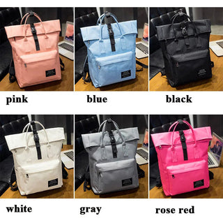 Women External USB Charge Backpack Nylon Rucksack ALODIA STORE