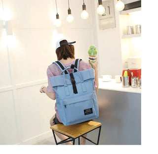 Women External USB Charge Backpack Nylon Rucksack ALODIA STORE