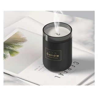 280ML Air Humidifier LED Candle Ultrasonic Cool Alodia Store