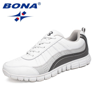 BONA New Hot Style Women Running Shoes Lace Up Athletic Shoes Outdoor Walking Jogging Shoes Comfortable Sneakers Free Shipping alodia store