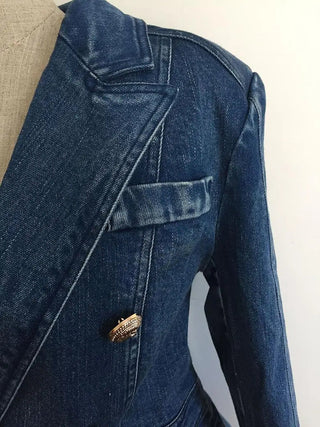 HIGH QUALITY New Fashion 2023 Designer Blazer Women's Metal Alodia Store