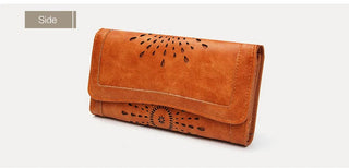 Leather handbag Practical Women Purses Vintage Long Wallets Alodia Store