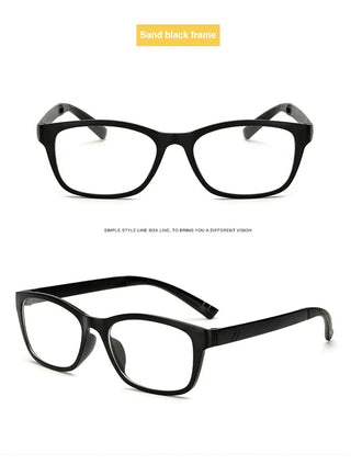 Fashion Womens Clear Lens Black Square Eye Glasses Eyeglasses Frame For Men Masculino Glass Transparent Alodia Store