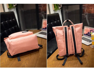 Women External USB Charge Backpack Nylon Rucksack ALODIA STORE