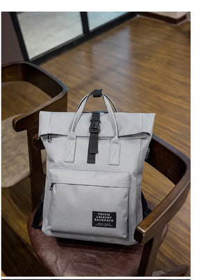 Women External USB Charge Backpack Nylon Rucksack ALODIA STORE
