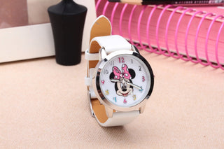 8 Candy Colors Fashion Colorful Watch Girls Children Cartoon Clock Mickey Cute Watches Lovely Relogio Kids Watches Men Reloj Alodia Store