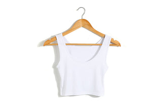 Summer Women Sexy Crop Tops Slim Short Women Sleeveless U Croptops Ladies Tank Tops Female Crop Tops Tube Vest 7 Colours alodia store