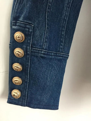 HIGH QUALITY New Fashion 2023 Designer Blazer Women's Metal Alodia Store