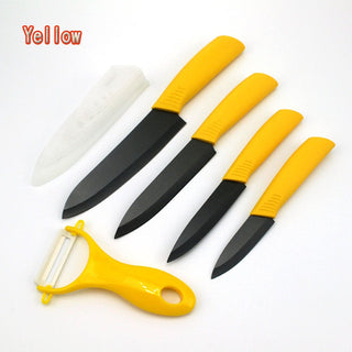 FINDKING Top quality  Zirconia black blade 3" 4" 5" 6" inch + Peeler + covers ceramic knife set kitchen Paring Fruit  knife Alodia Store