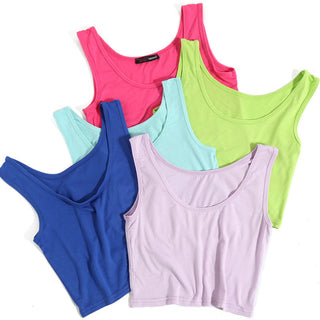White Crop Tops Vest Tube Top 8Color alodia store