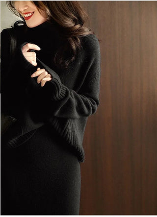 Autumn Knitted suit Korean with skirt two piece skirt set winter2 piece outfit Sweater 2023 Alodia Store