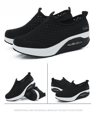 Women Casual Shoes Soft Bottom Walking Shoes Woman Air Mesh alodia store