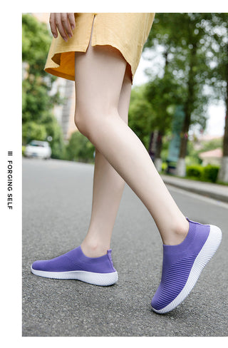 Women Vulcanized Shoes High Quality Women Sneakers Flats Shoes Women Loafers Plus Size 42 alodia store