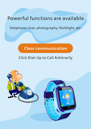 Kids Smart Watch 2023 New SOS Smartwatch For Children Sim Card LBS Location Photo Waterproof Gift For Boys and Girls IOS Android Alodia Store
