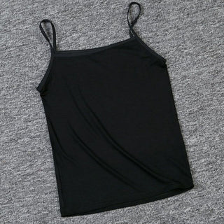 Women Summer Sexy Croptop Tank Top Breathable Fitness Vest Free Size Black White Camisole ALODIA STORE