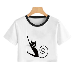 Summer Fashion Harajuku Sexy Tank Crop Top White alodia store