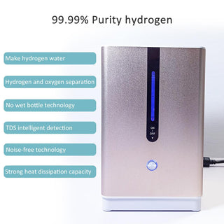 Bluevida 99.99% High Purity Hydrogen Inhalation Machine Low Noise Make Hydrogen Water H2 Inhalation Generator SPE/PEM 150ml/m alodia store