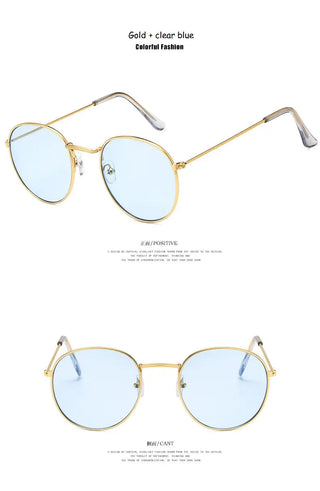 Woman Glasses Optical Frames Metal Round Glasses Frame Clear lens Eyeware Black Silver Gold Eye Glass Alodia Store