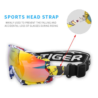 X-TIGER Polarized UV400 Men Women Bicycle Goggles Glasses 5/3 Lens MTB Sports ALODIA STORE