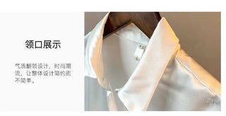 Spring 2021 Womens Clothing Silk Shirt Vintage Blouse Women Sheer Top Women Longsleeve Dress Shirt clothes Woman Overshirt Alodia Store