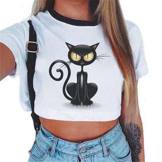 Summer Fashion Harajuku Sexy Tank Crop Top White alodia store