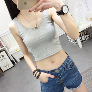 White Crop Tops Vest Tube Top 8Color alodia store