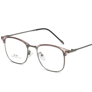 Flat Lens Cat Eye Glasses Anti Blue Light Goggles Glasses Open-Ball Fashion Metal Glass Frame Alodia Store