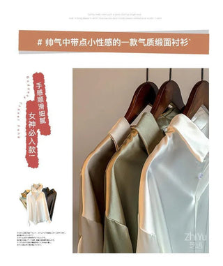 Spring 2021 Womens Clothing Silk Shirt Vintage Blouse Women Sheer Top Women Longsleeve Dress Shirt clothes Woman Overshirt Alodia Store