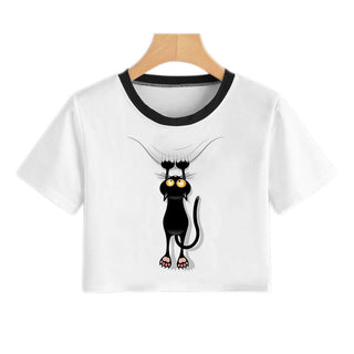 Summer Fashion Harajuku Sexy Tank Crop Top White alodia store