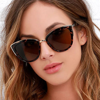 Brand Vintage Cat Eye Sunglasses Woman Mirror UV400 ALODIA STORE