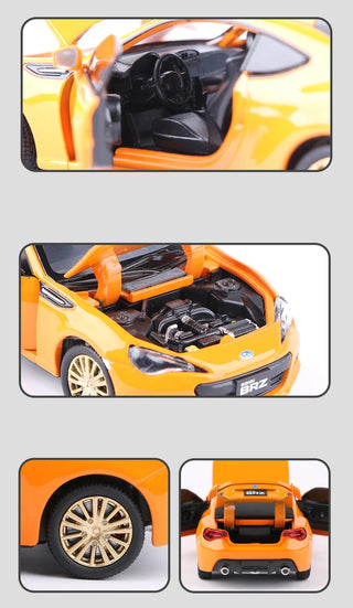 BRZ Alloy Sports Car Model Diecast Metal Simulation Toy Vehicles Car Model Sound Light Collection Childrens Toy Gift Alodia Store